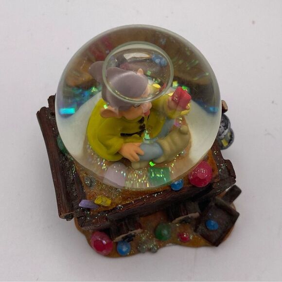 Disney Dopey Gem Mining Cart Mini Snow Globe - Picture 5 of 6